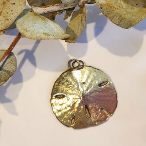 Antique 14k Gold Sand Dollar Pendant
